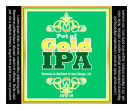 Pot Of Gold Square Text Beer Labels